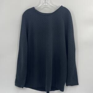 J.JILL Lightweight Sweatshirt Size XL Subdued Floral Print Long Sleeve Pullover